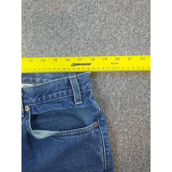 Levis 505 Work Jeans Mens 36x32 Blue Denim Regular Fit Straight Leg Pant - Picture 11 of 16